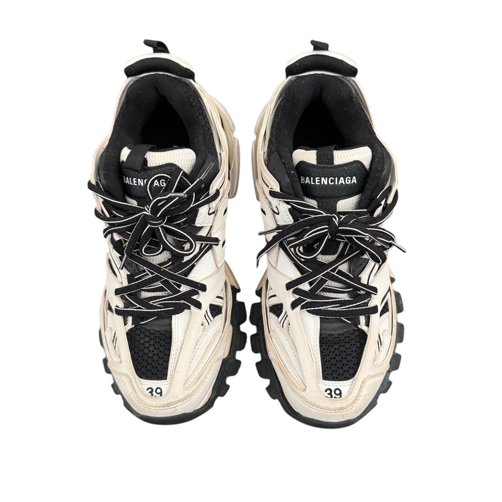 Balenciaga Black and Cream Sneakers